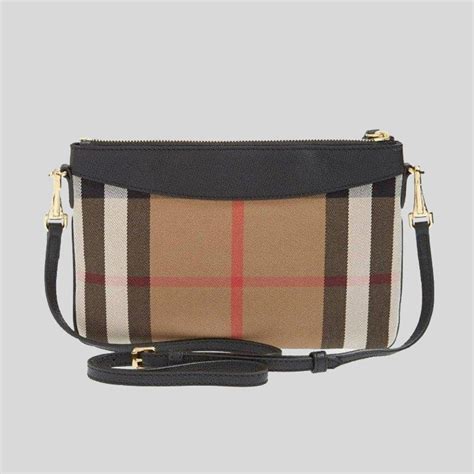 burberry bingley derby leather & house check crossbody bag|Burberry Limited.